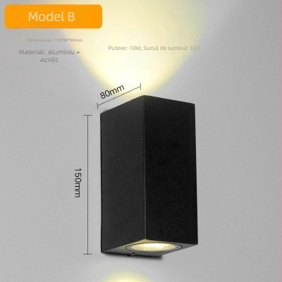 Lampa de perete cu abajur din sticlă, sursă COB LED, 220V, stil nou chinezesc, model LXG-016, pentru iluminat interior și exterior