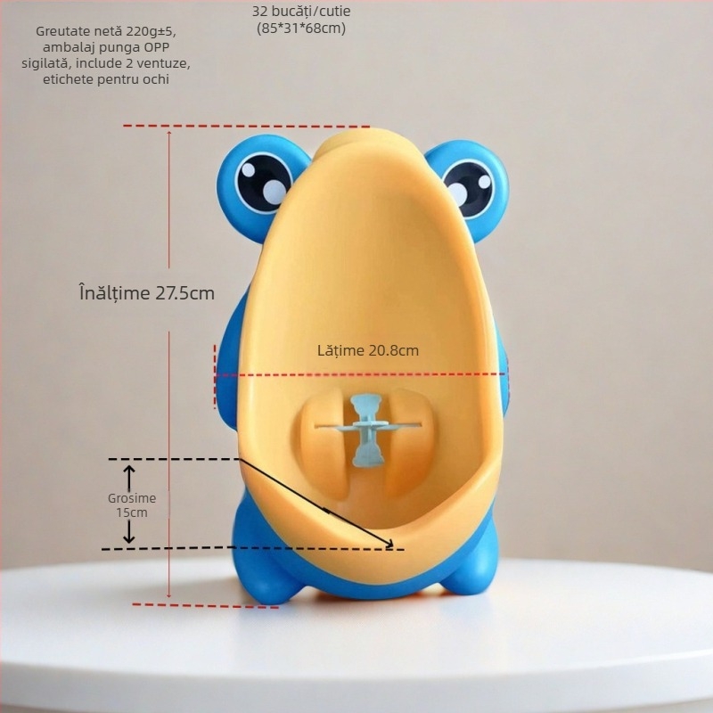 Urinal pentru copii pentru băieți – staționar, montaj pe perete, material PP, brand Heroic, origine Zhejiang