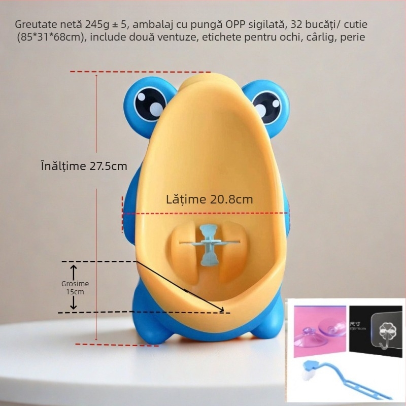 Urinal pentru copii pentru băieți – staționar, montaj pe perete, material PP, brand Heroic, origine Zhejiang