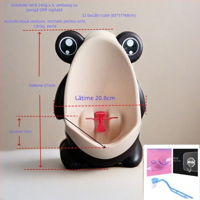 Urinal pentru copii pentru băieți – staționar, montaj pe perete, material PP, brand Heroic, origine Zhejiang
