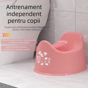 Toaletă portabilă pentru bebeluși, auto, cu antrenament integrat – plastic, marca Ruilin, origine Taizhou, ambalare 50 pungi individuale într-o cutie mare