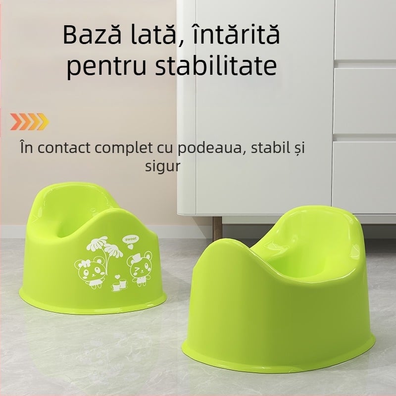 Toaletă portabilă pentru bebeluși, auto, cu antrenament integrat – plastic, marca Ruilin, origine Taizhou, ambalare 50 pungi individuale într-o cutie mare