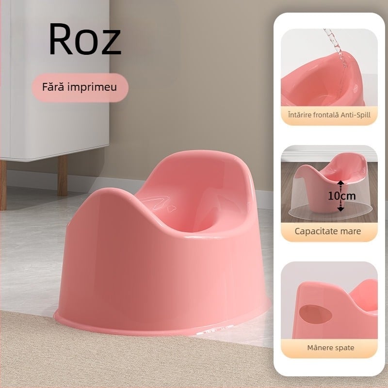 Toaletă portabilă pentru bebeluși, auto, cu antrenament integrat – plastic, marca Ruilin, origine Taizhou, ambalare 50 pungi individuale într-o cutie mare