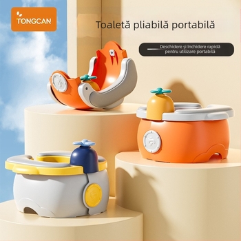 Tong Can Toaletă pliabilă portabilă pentru copii – pentru călătorii cu mașina