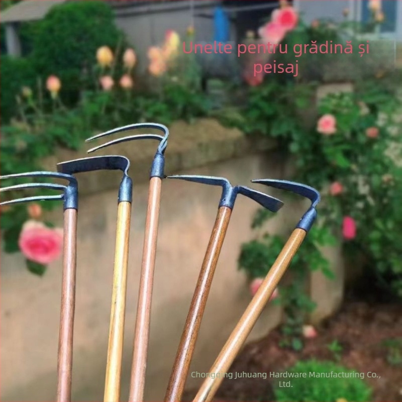 Sapa de grădină cu mâner din lemn și cap de fontă, Model 773.2, pentru amenajări peisagistice și plantarea legumelor