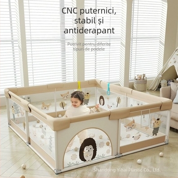 Gardă de siguranță pentru bebeluși cu covoraș textil pentru cățărare – protecție împotriva loviturilor și a căderilor, marca Qiaole bear, pentru 0–2 ani, utilizare în interior