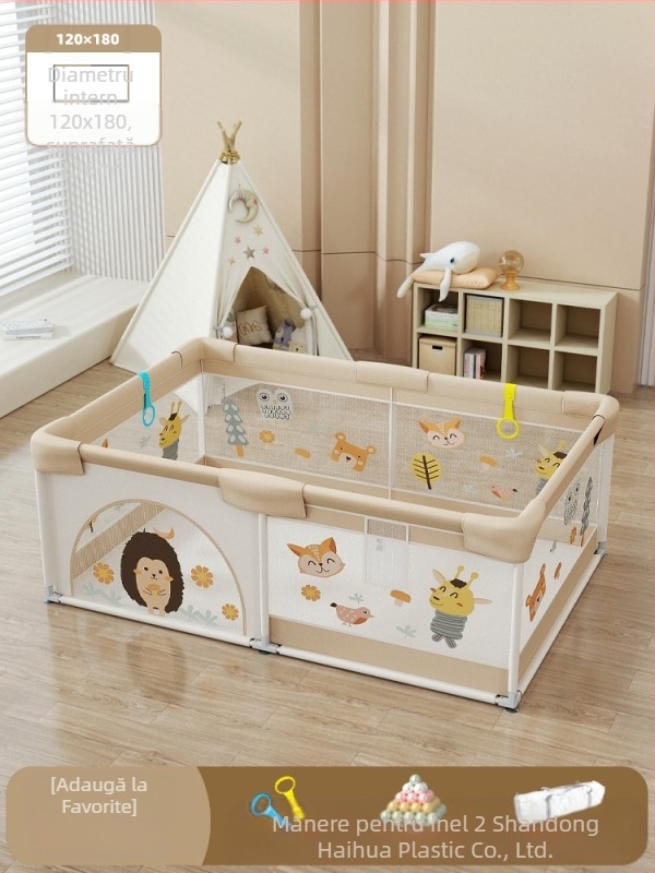 Gardă de siguranță pentru bebeluși cu covoraș textil pentru cățărare – protecție împotriva loviturilor și a căderilor, marca Qiaole bear, pentru 0–2 ani, utilizare în interior