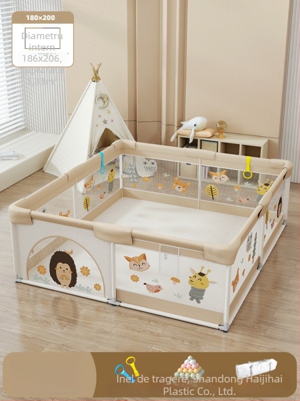 Gardă de siguranță pentru bebeluși cu covoraș textil pentru cățărare – protecție împotriva loviturilor și a căderilor, marca Qiaole bear, pentru 0–2 ani, utilizare în interior