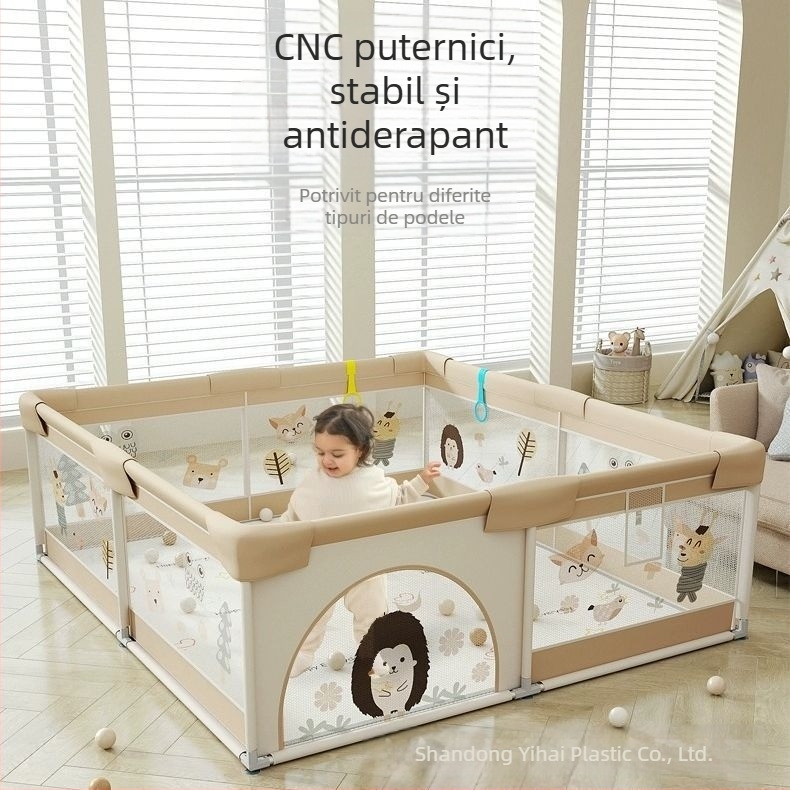 Gardă de siguranță pentru bebeluși cu covoraș textil pentru cățărare – protecție împotriva loviturilor și a căderilor, marca Qiaole bear, pentru 0–2 ani, utilizare în interior