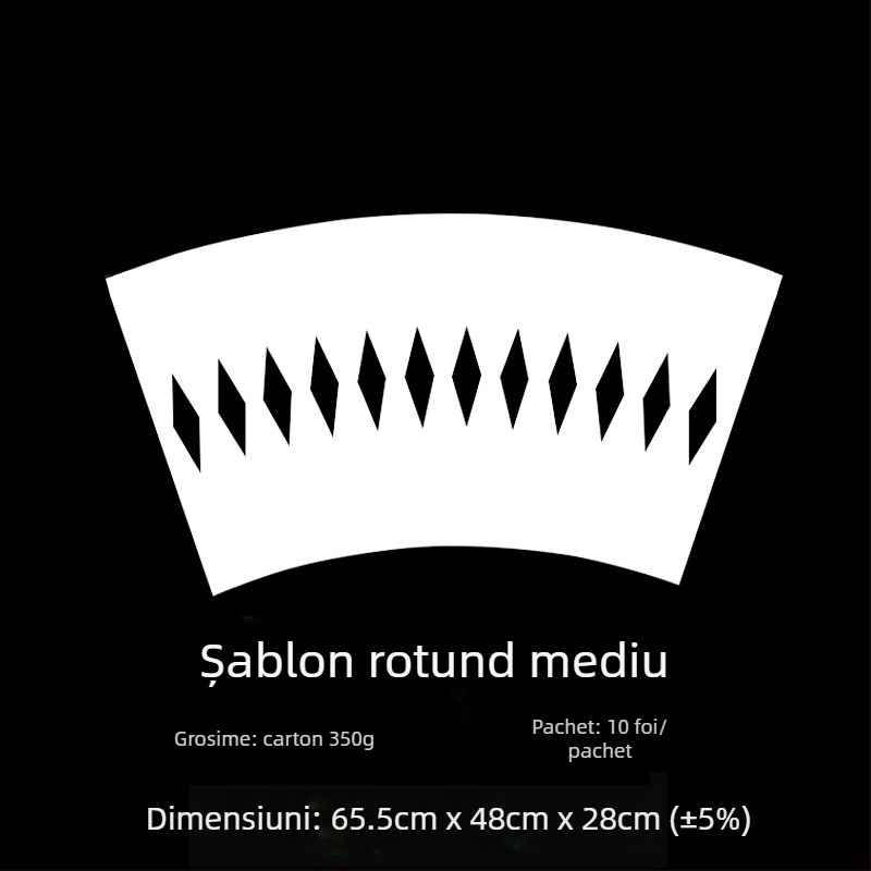 Material de ambalare pentru flori pentru buchete rotunde — căptușeală din carton, proces de indentare, model Upgraded Shaping Film, ambalaj OPP, toleranță ±5%