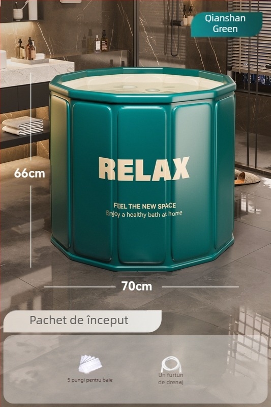 Găleată de baie pliabilă din tarpaulin pentru copii – cadă de baie pentru șezut (Material: tarpaulin; Stil: pliabil; Utilizare: baie; Public țintă: copii)