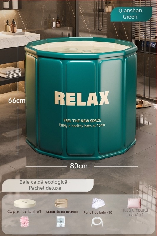 Găleată de baie pliabilă din tarpaulin pentru copii – cadă de baie pentru șezut (Material: tarpaulin; Stil: pliabil; Utilizare: baie; Public țintă: copii)