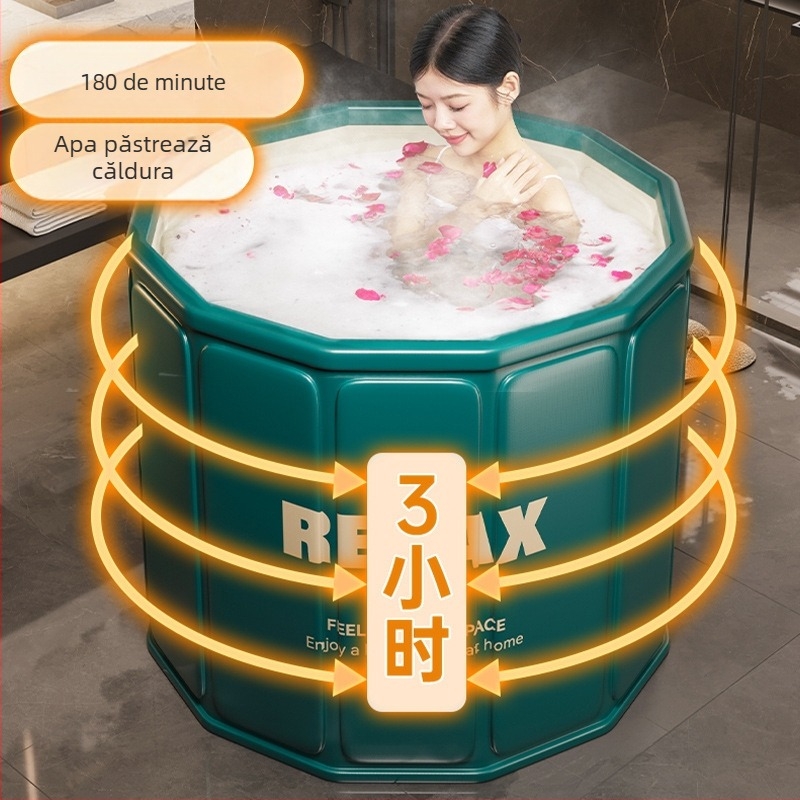 Găleată de baie pliabilă din tarpaulin pentru copii – cadă de baie pentru șezut (Material: tarpaulin; Stil: pliabil; Utilizare: baie; Public țintă: copii)