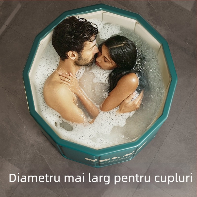 Găleată de baie pliabilă din tarpaulin pentru copii – cadă de baie pentru șezut (Material: tarpaulin; Stil: pliabil; Utilizare: baie; Public țintă: copii)