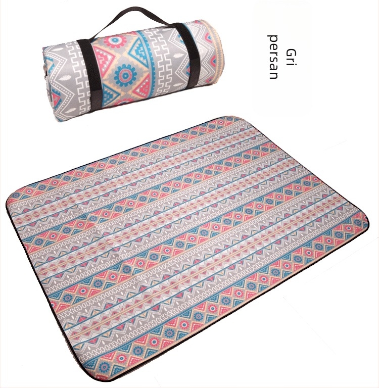 Saltea de picnic impermeabilă pentru exterior — poliester, țesătură Oxford, strat impermeabil cu folie de aluminiu, portabilă pentru plajă și picnic