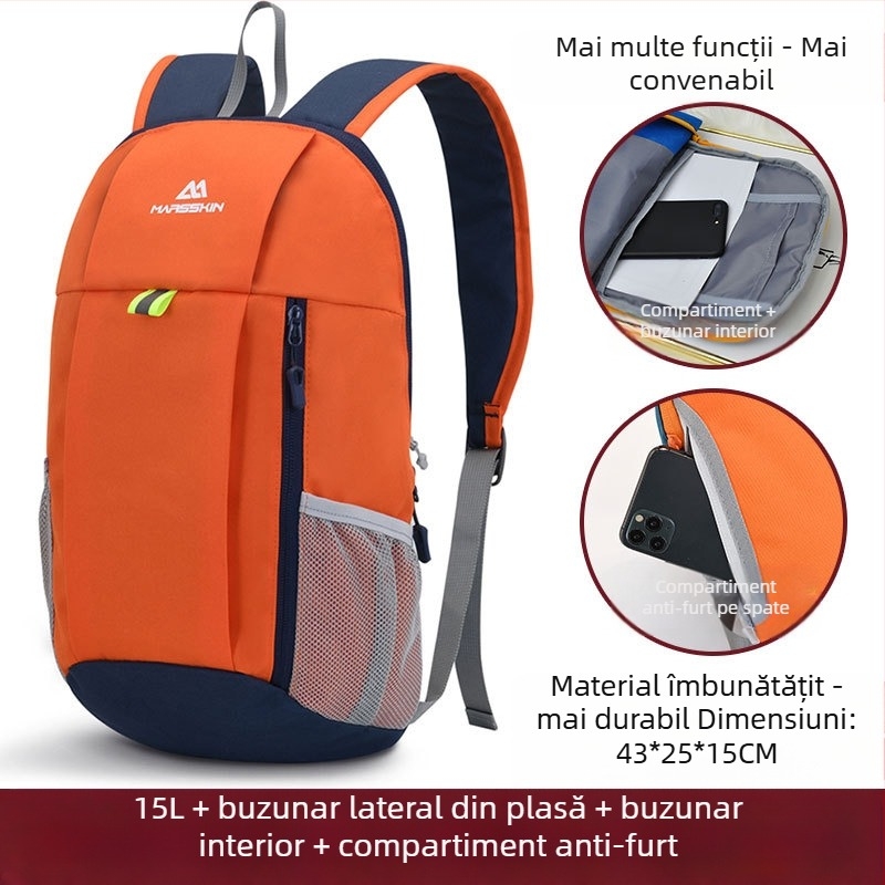 marsskin Rucsac de munte/drumeție, unisex, poliester 600D Oxford, pentru sporturi în aer liber, adulți