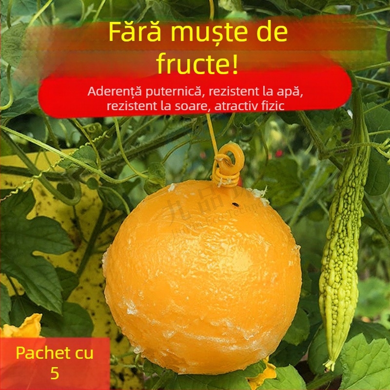 Plăcuță lipicioasă pentru insecte pentru muște de fructe și țânțari – dublu-adezivă, netoxică, durată de viață 5 ani, 1000 foi