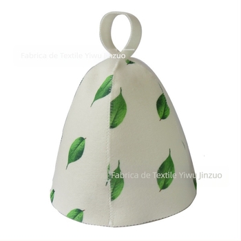 Pălărie de saună din fetru, cu izolație termică îngroșată și absorbție a umezelii (0.1 kg; reutilizabilă; logo imprimat: da; marcă Yiwu golden seat)