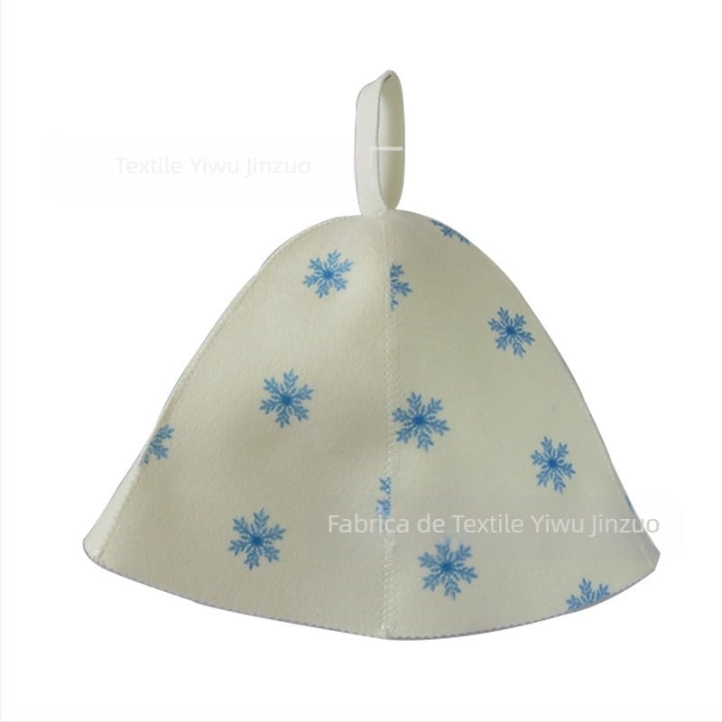Pălărie de saună din fetru, cu izolație termică îngroșată și absorbție a umezelii (0.1 kg; reutilizabilă; logo imprimat: da; marcă Yiwu golden seat)