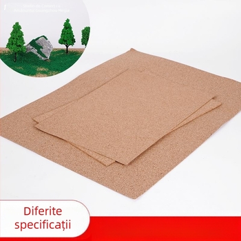 Panou din plută cu densitate înaltă, din lemn moale, pentru diorame și perete foto; granule de 2 mm fin/greu, 3 mm fin/greu, 6 mm greu