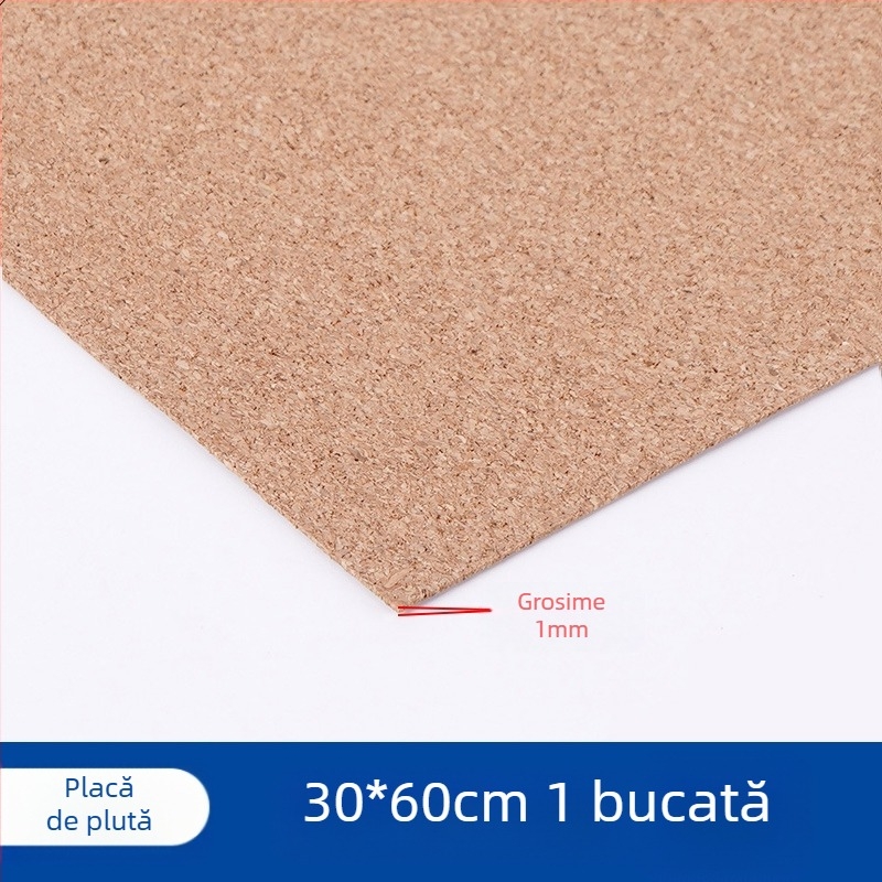 Panou din plută cu densitate înaltă, din lemn moale, pentru diorame și perete foto; granule de 2 mm fin/greu, 3 mm fin/greu, 6 mm greu