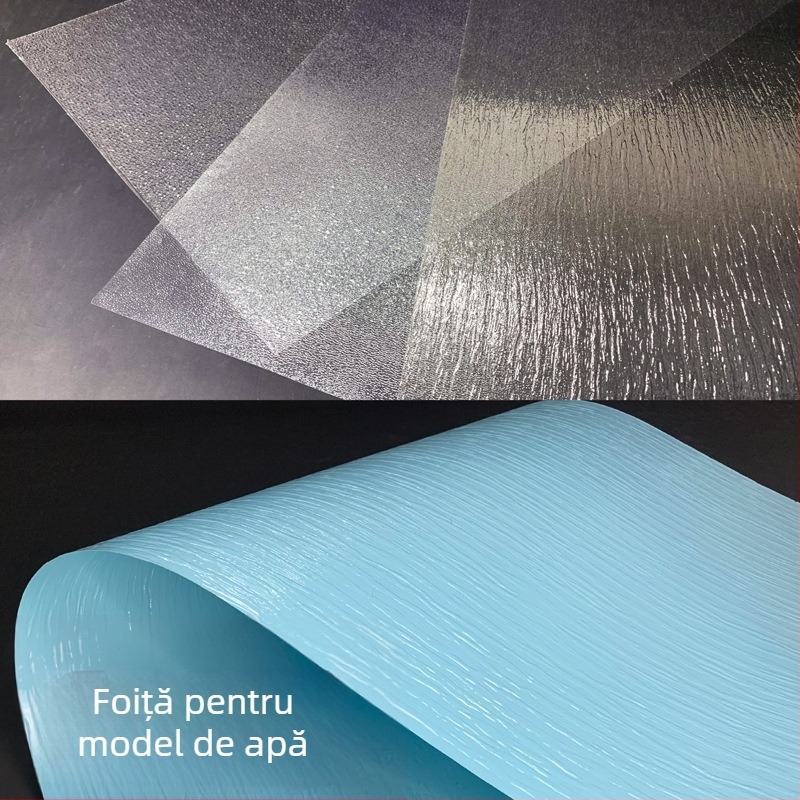 Model de nisip din plastic DIY pentru masă cu suprafață de valuri de apă, pentru peisaj marin – model static de construcție