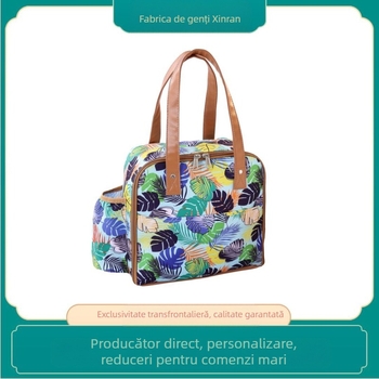 Geantă termoizolantă pentru prânz pentru adulți, stil rucsac, 9L, material Oxford 600D + PEVA
