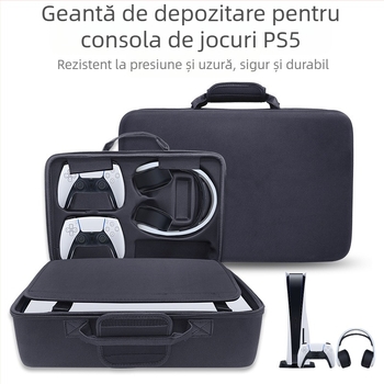 Geantă de stocare PS5 pentru consolă, material EVA, capacitate 5 kg, modele 1881/1900/1959, cusut