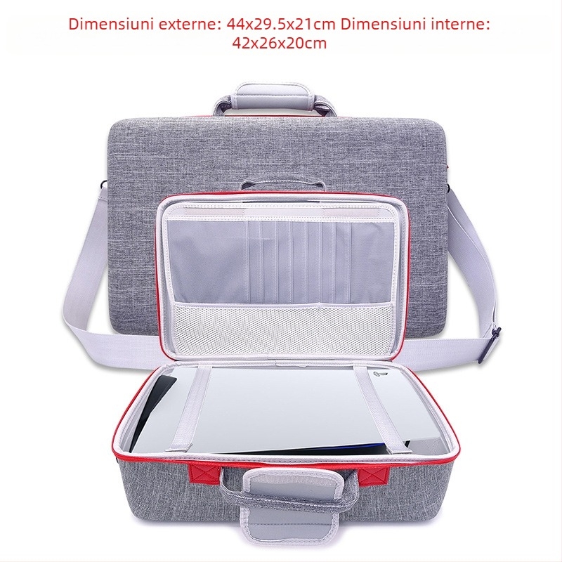 Geantă de stocare PS5 pentru consolă, material EVA, capacitate 5 kg, modele 1881/1900/1959, cusut