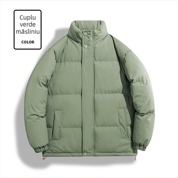 Palton din bumbac - guler înalt, fără glugă; Material: 100% poliester; Umplutură: poliester-bumbac; Captușeală: poliester