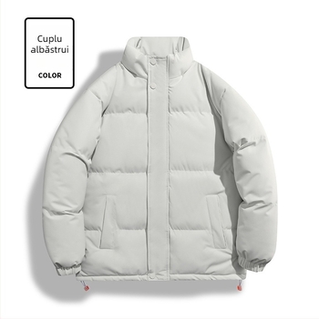 Palton din bumbac - guler înalt, fără glugă; Material: 100% poliester; Umplutură: poliester-bumbac; Captușeală: poliester