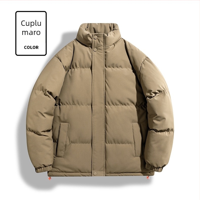 Palton din bumbac - guler înalt, fără glugă; Material: 100% poliester; Umplutură: poliester-bumbac; Captușeală: poliester