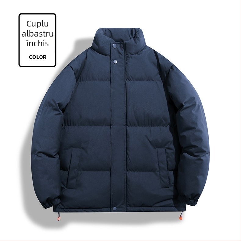 Palton din bumbac - guler înalt, fără glugă; Material: 100% poliester; Umplutură: poliester-bumbac; Captușeală: poliester