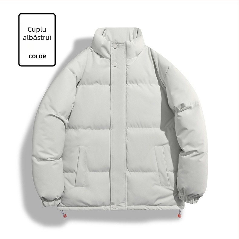 Palton din bumbac - guler înalt, fără glugă; Material: 100% poliester; Umplutură: poliester-bumbac; Captușeală: poliester