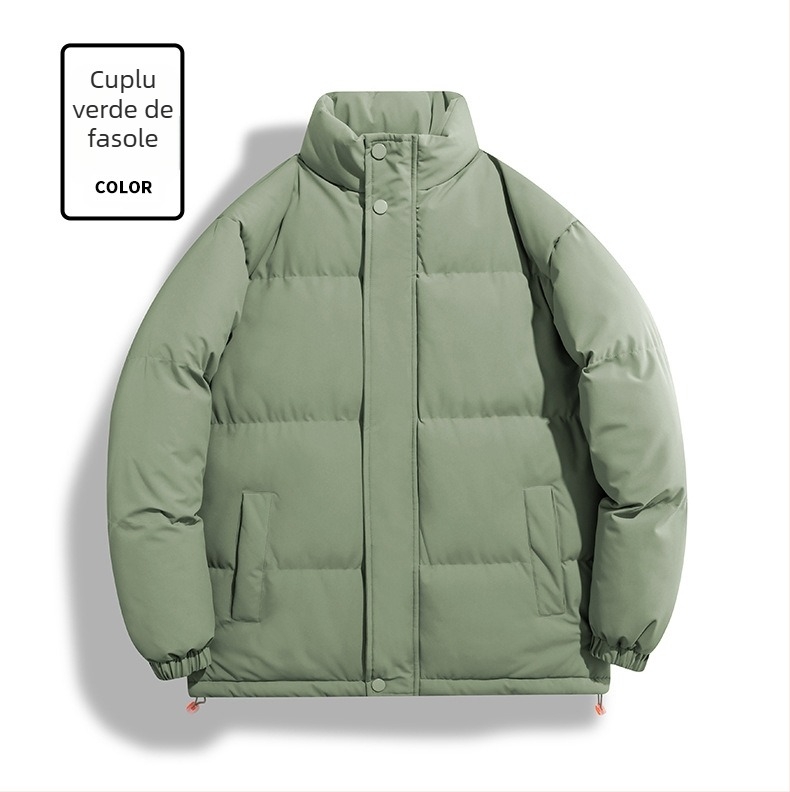 Palton din bumbac - guler înalt, fără glugă; Material: 100% poliester; Umplutură: poliester-bumbac; Captușeală: poliester