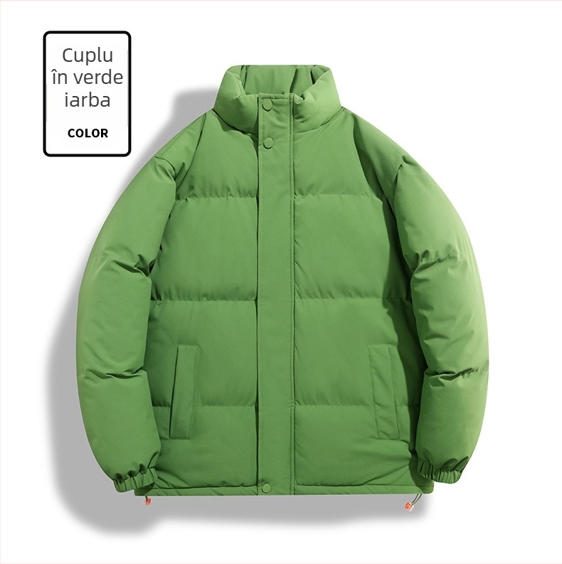 Palton din bumbac - guler înalt, fără glugă; Material: 100% poliester; Umplutură: poliester-bumbac; Captușeală: poliester