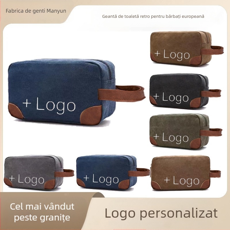 Geantă de toaletă din pânză Heopono – organizator multifuncțional pentru baie