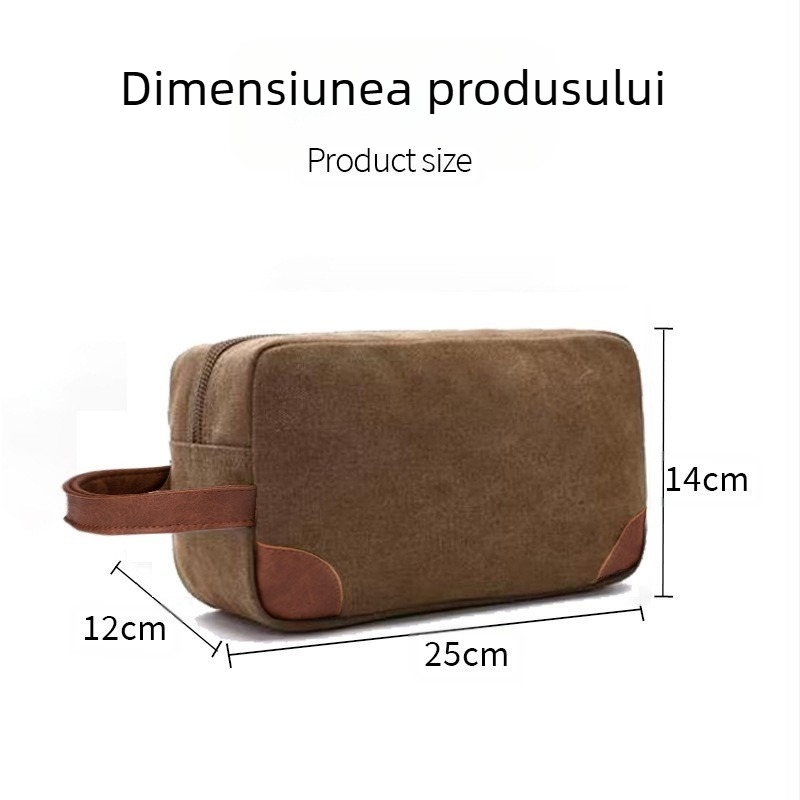 Geantă de toaletă din pânză Heopono – organizator multifuncțional pentru baie