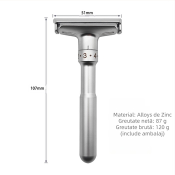 KEFEN rasor manual cu ascuțime reglabilă și lamă dublă, ambalaj 100 bucăți