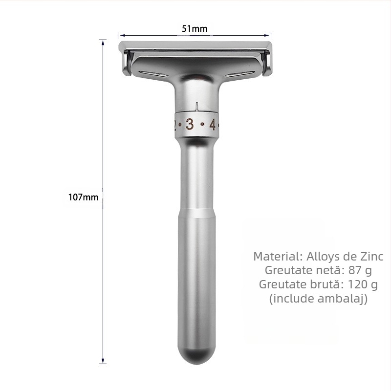 KEFEN rasor manual cu ascuțime reglabilă și lamă dublă, ambalaj 100 bucăți