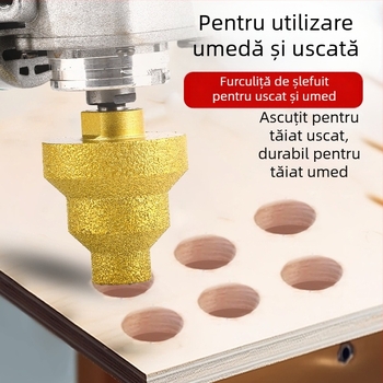 Melton DCK07 Reamer conic multi-strat, brazing, pentru plăci din piatră și marmură