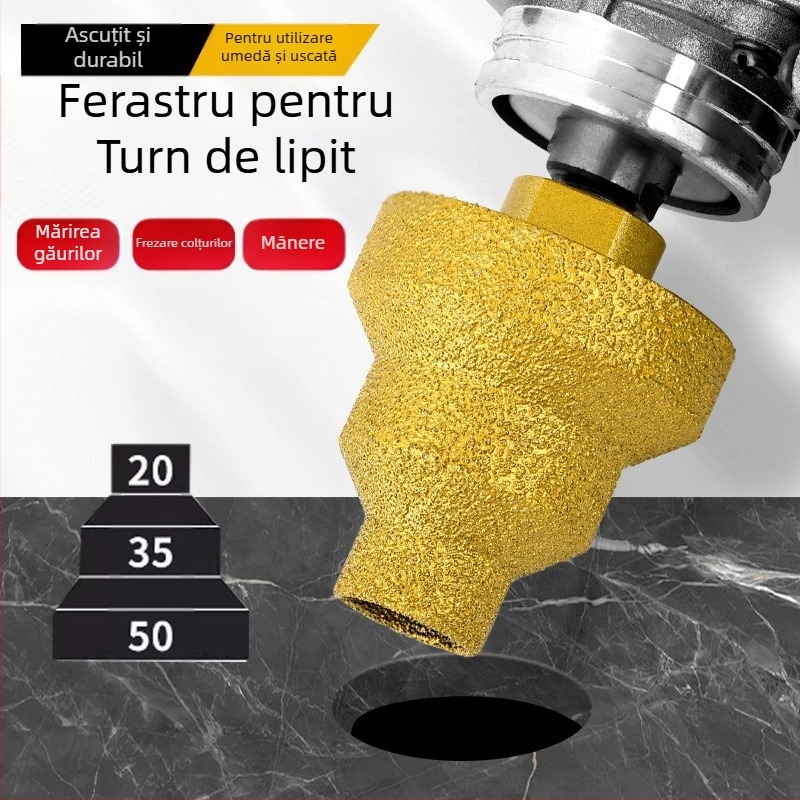 Melton DCK07 Reamer conic multi-strat, brazing, pentru plăci din piatră și marmură