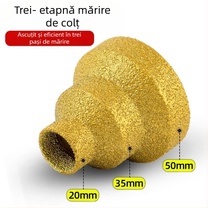 Melton DCK07 Reamer conic multi-strat, brazing, pentru plăci din piatră și marmură