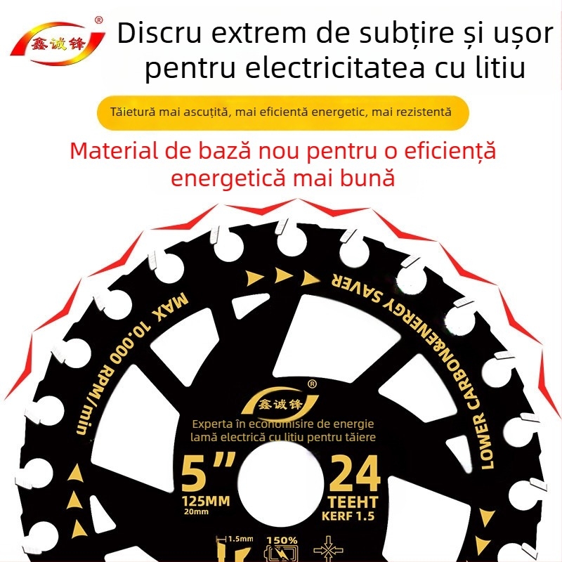 Lamă pentru ferăstrău circular pentru lemn - aliaj, compatibil cu ferăstrău circular electric, portabil