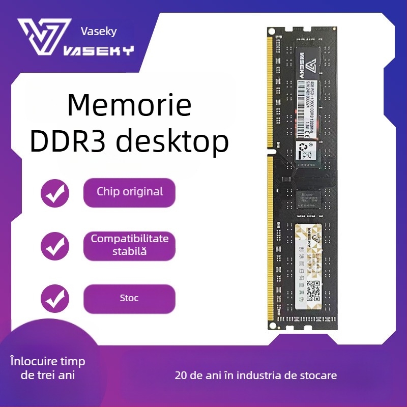 Vaseky DDR3 8GB Memorie Desktop 1600MHz 288-pin Dual Channel