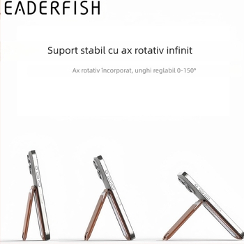 Portofel cu suport MagSafe pentru iPhone 13/14 — construcție metalică, stil original, buzunar de carduri pliabil, gravură, suport pentru personalizare