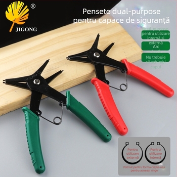 Record work Clește Circlip două în unu, interne și externe, cap fix, unghi cap 0°, greutate 108/128 g