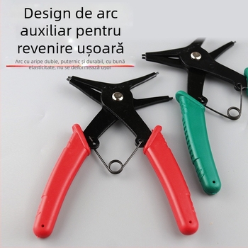 Record work Clește Circlip două în unu, interne și externe, cap fix, unghi cap 0°, greutate 108/128 g