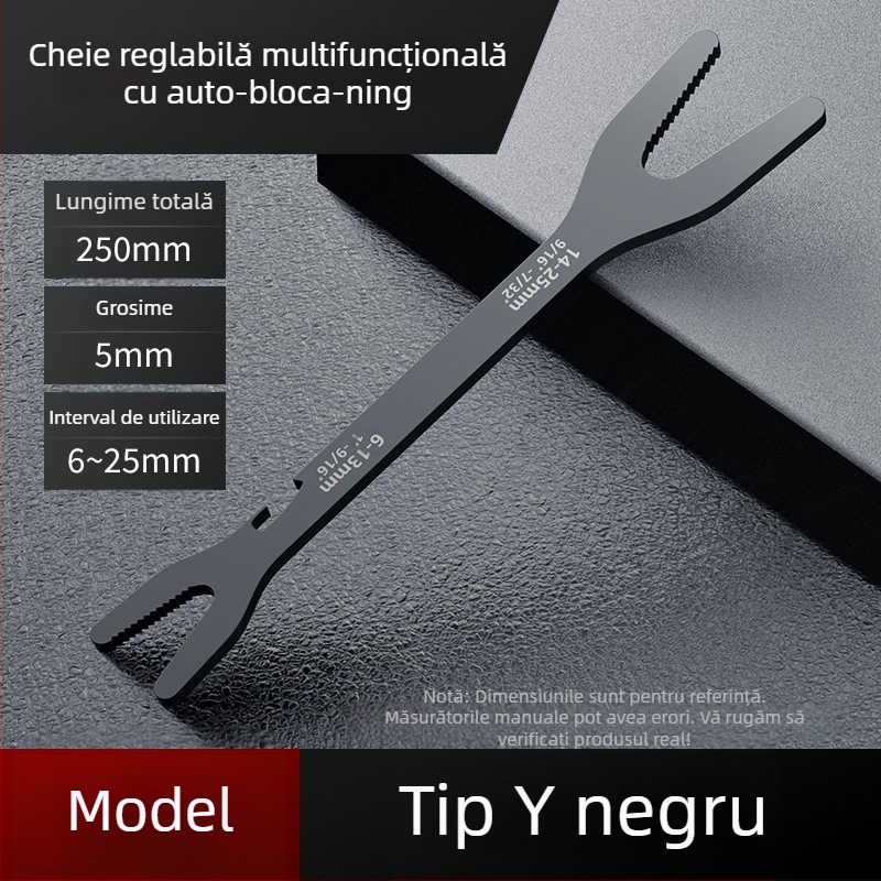 Set de chei reglabilă multifuncțional cu cap în formă de floare de prune, cu două capete, auto-strângere