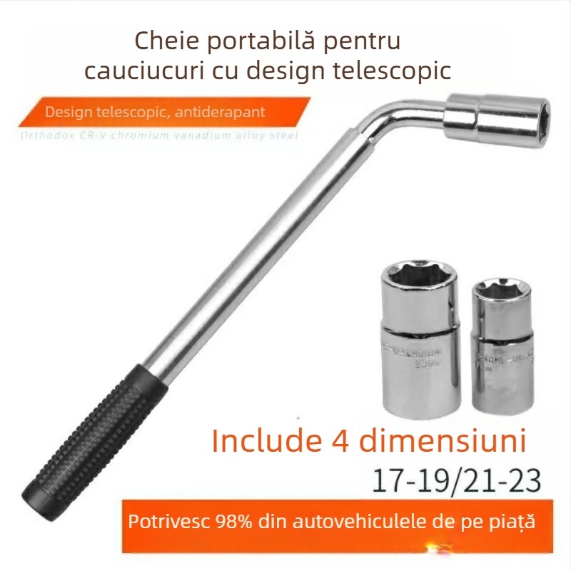 Cric auto de 2T, cu mecanism ratchet, acționat manual, pentru schimbarea anvelopelor